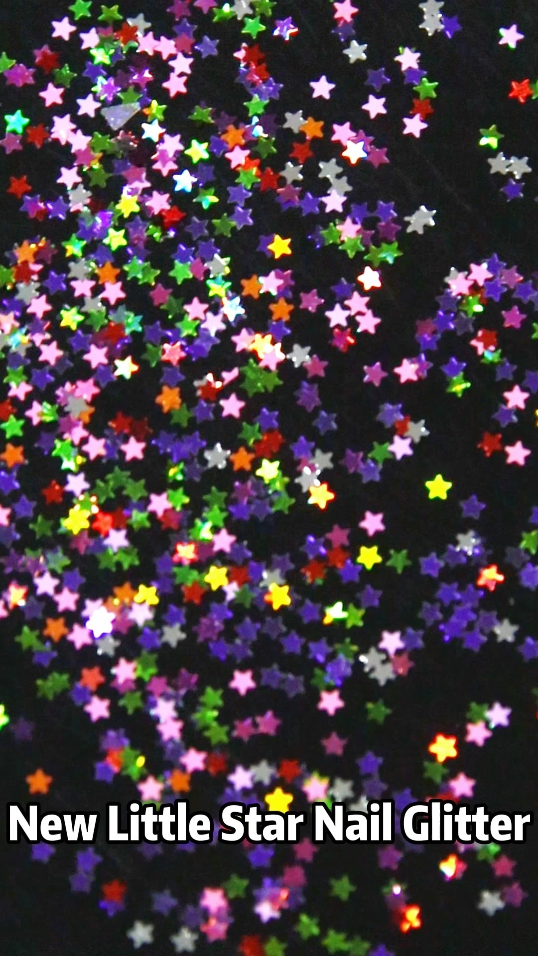 Polvere di paillettes glitter per unghie Little Star 1 mm Glitter ultrasottili scintillanti per decorazione unghie 1