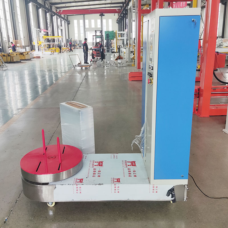 Automatic Airport Luggage Wrapping Machine for Secure Package Handling ...