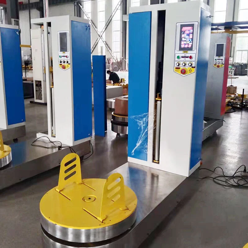 Heavy-duty Luggage Wrapping Machine for Secure Packaging and Protection. 1