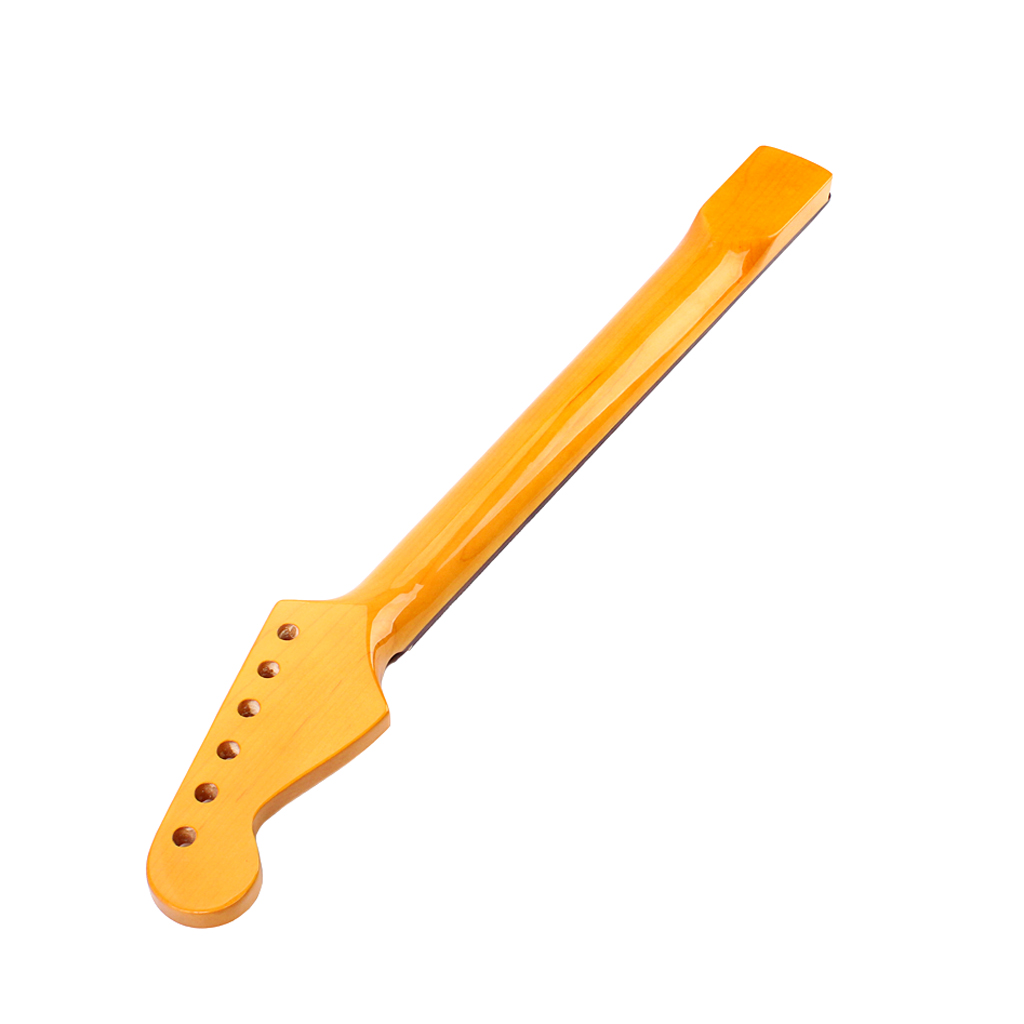 卸売カスタム 22 フレット明るい黄色エレキギターネック ST エレキ