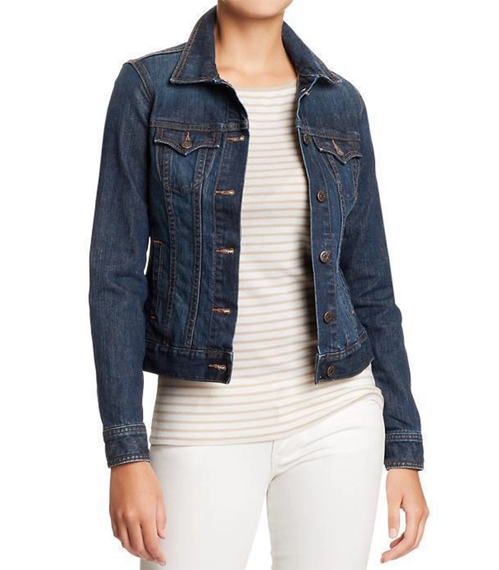 Classic Slim Fit Women Denim Jacket 1