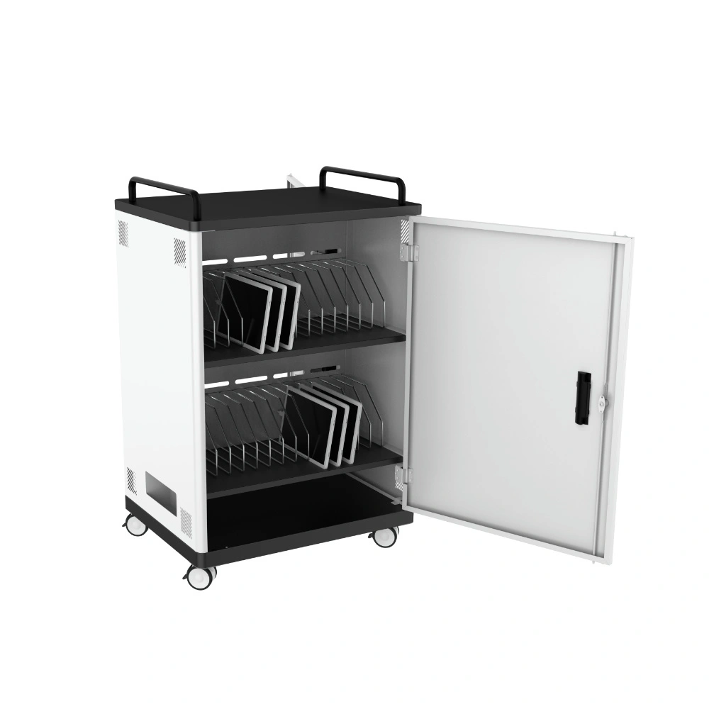 מקצועי בטוח טאבלט עגלת טעינת גלגלים מהיר מטען חשמלי נייד UK AU DC AC -Peacemounts TCC-01 1