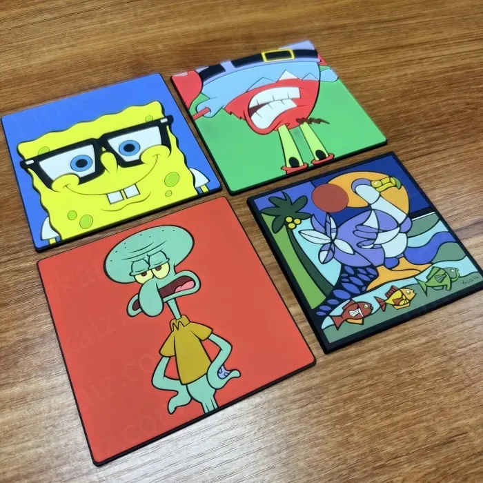 Custom Rubber Coasters All Sizes for Wholesale 3