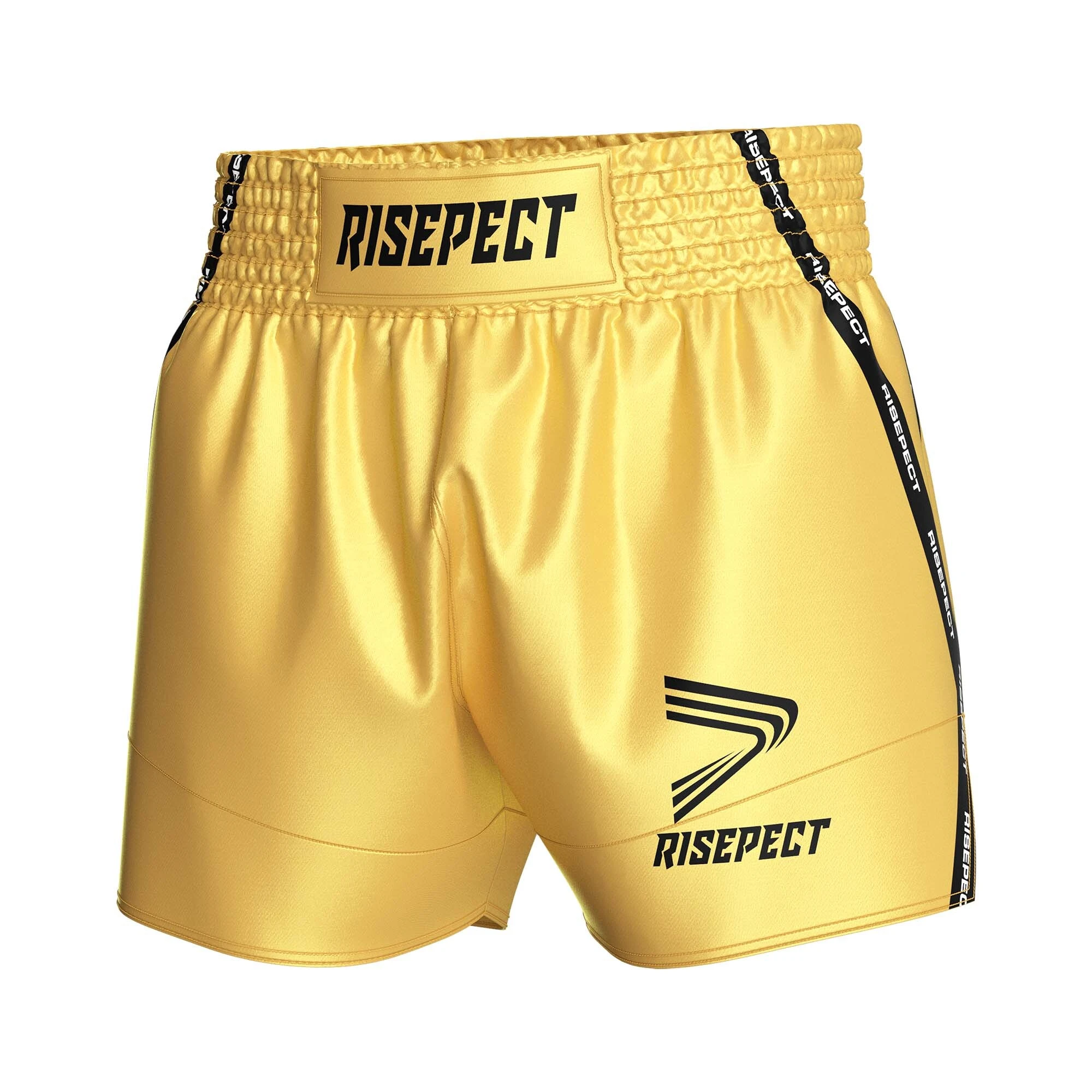Rise Gold Muay Thai Shorts MMA Fight Shorts 1