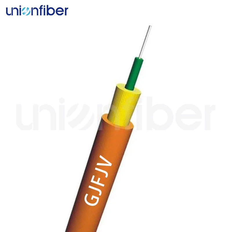 Cable de fibra óptica GJFJV con revestimiento LSZH de amortiguación estrecha para interiores 1