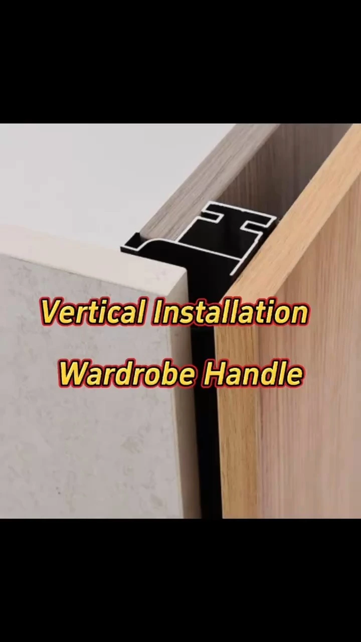 Embedded Single-Sided Cabinet Handle Invisible Aluminum Handle Profile for Wardrobe 1