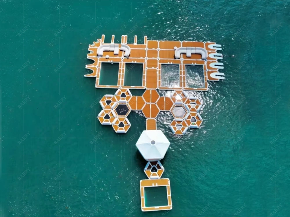 Muelle inflable flotante del barco de motor del esquí acuático de la plataforma del agua del ODM del OEM 1