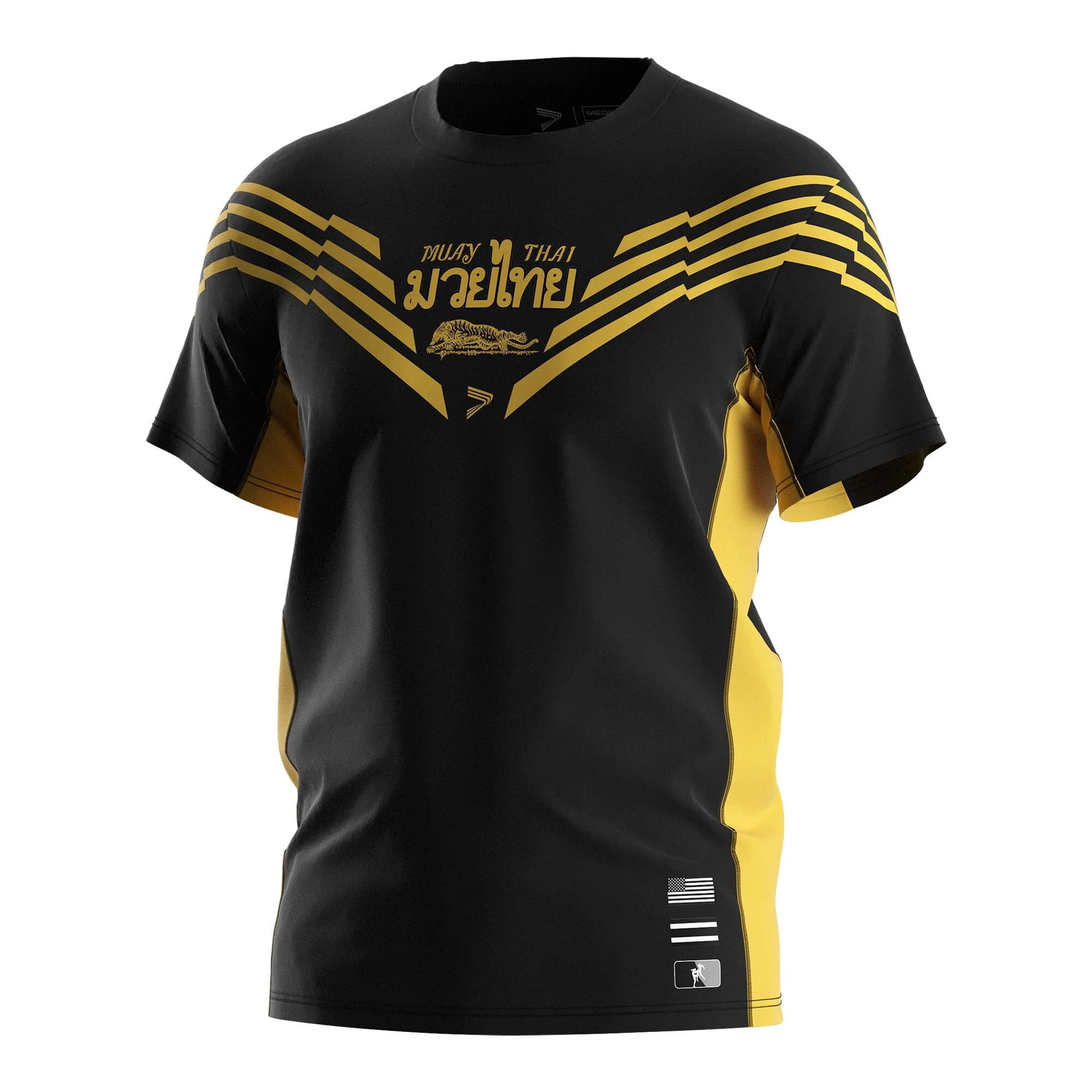 Rise Gold Sailor-style Muay Thai Performance T-shirt Wholesale 1