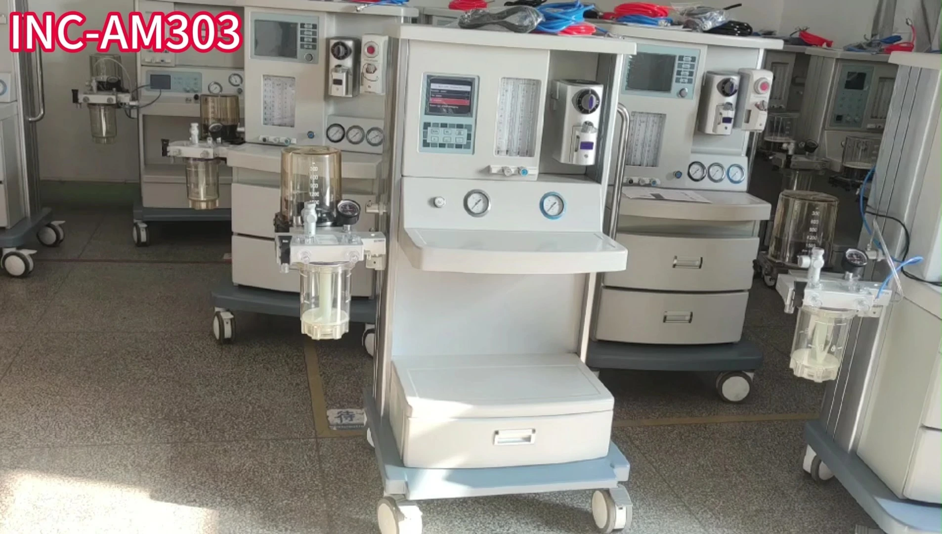 Advanced 5.7-Inch TFT Display Human Anesthesia Machine with Single Air Vaporizer for Operating Rooms ICU and Anesthesiology 1
