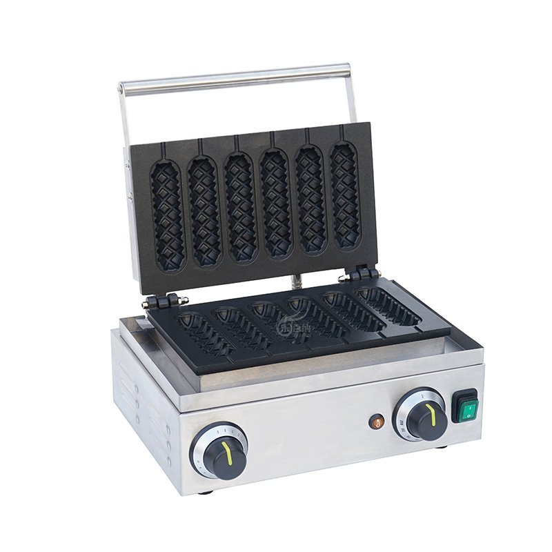 Commercial Waffle Hot Dog Maker, 6 PCS  (WB-HT) 1