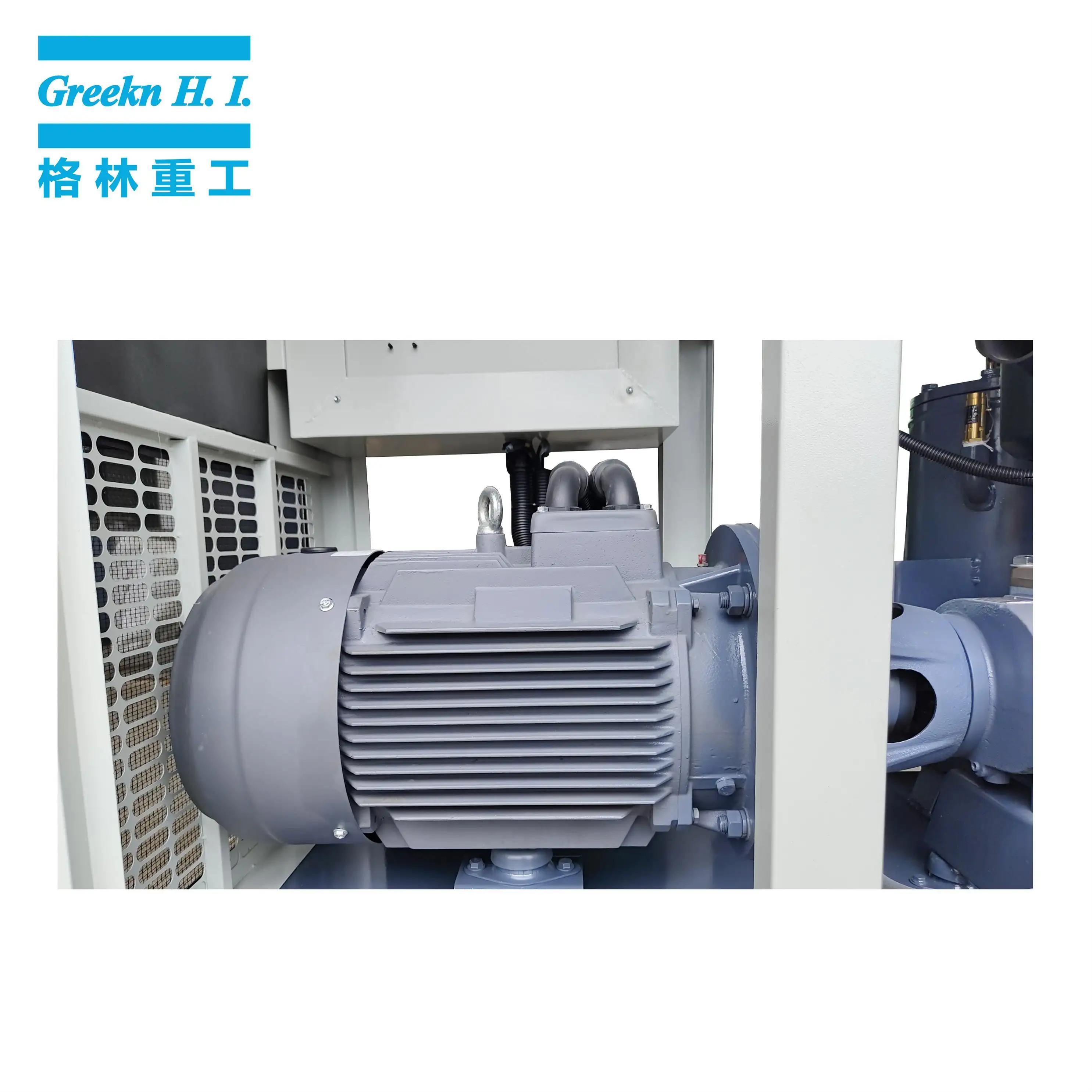 Greekn H.I. GA22 22KW 30HP Oil Lubricated Screw Air Compressor 6