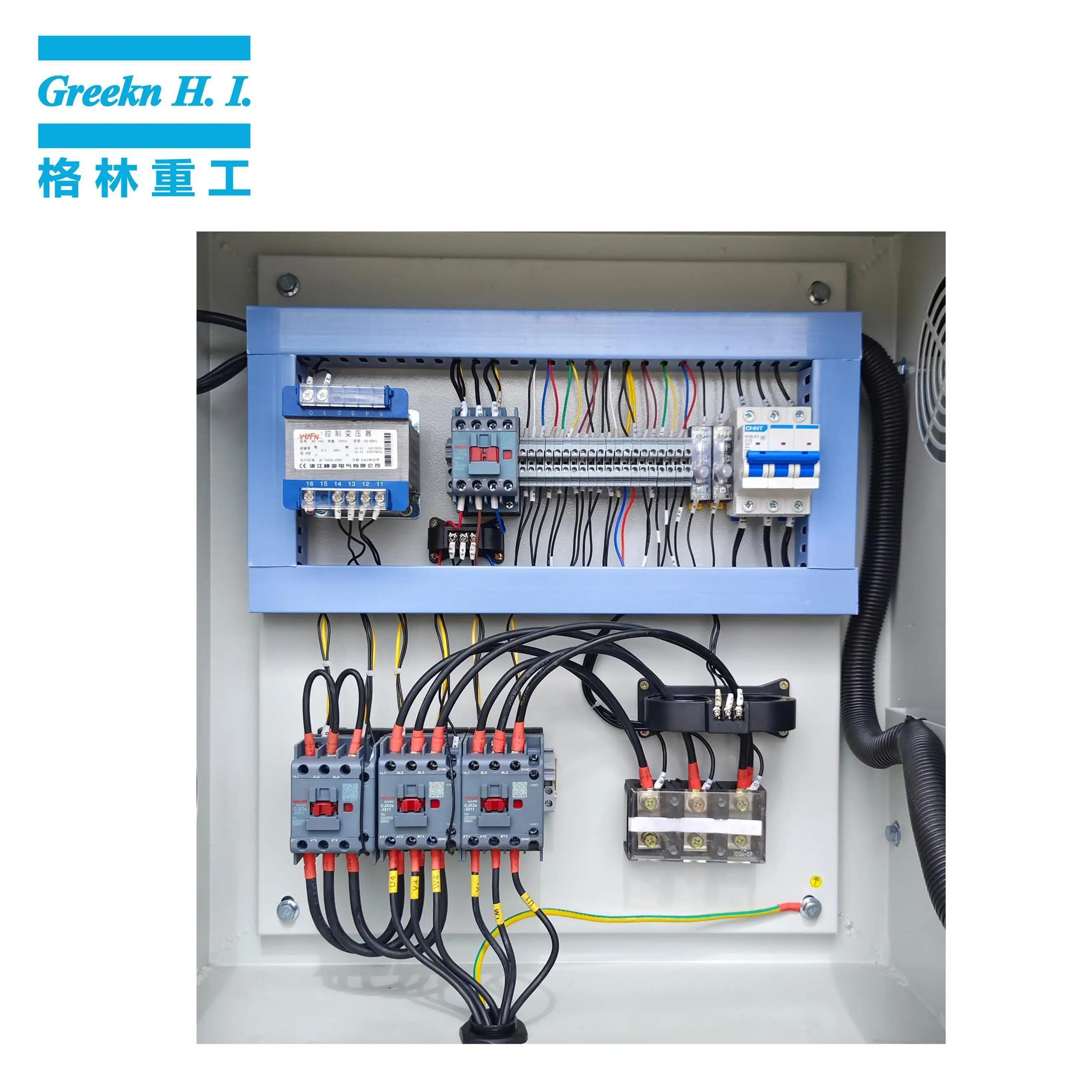 Greekn H.I. GA22 22KW 30HP Oil Lubricated Screw Air Compressor 8