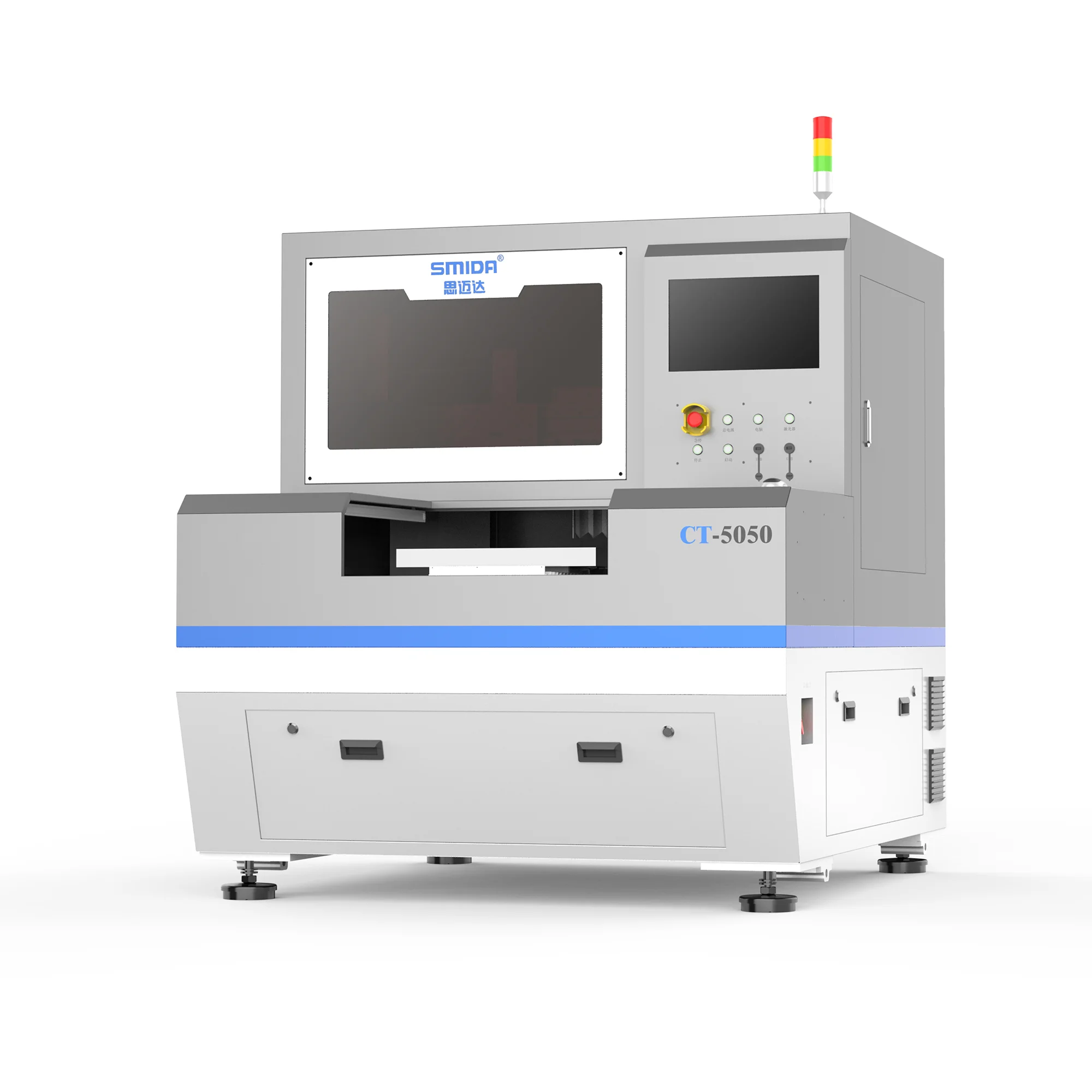 SMIDA 500*500mm aluminum substrate Laser optional effect efficiency Laser cutter CT-5050 1