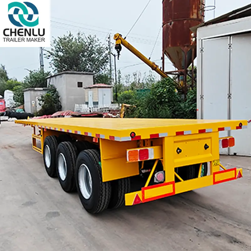 Chenlu Trailer Semi Flatbed Trailers for Sale CHENLUmanufacturer 4