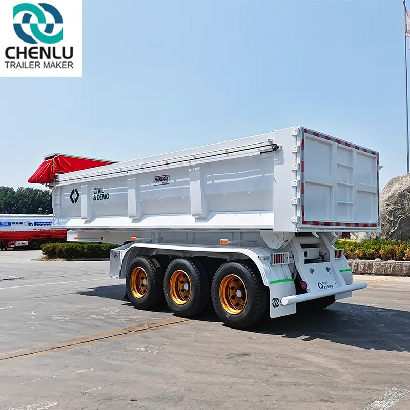 Factory Price Semi Truck Dump Trailer From China 7