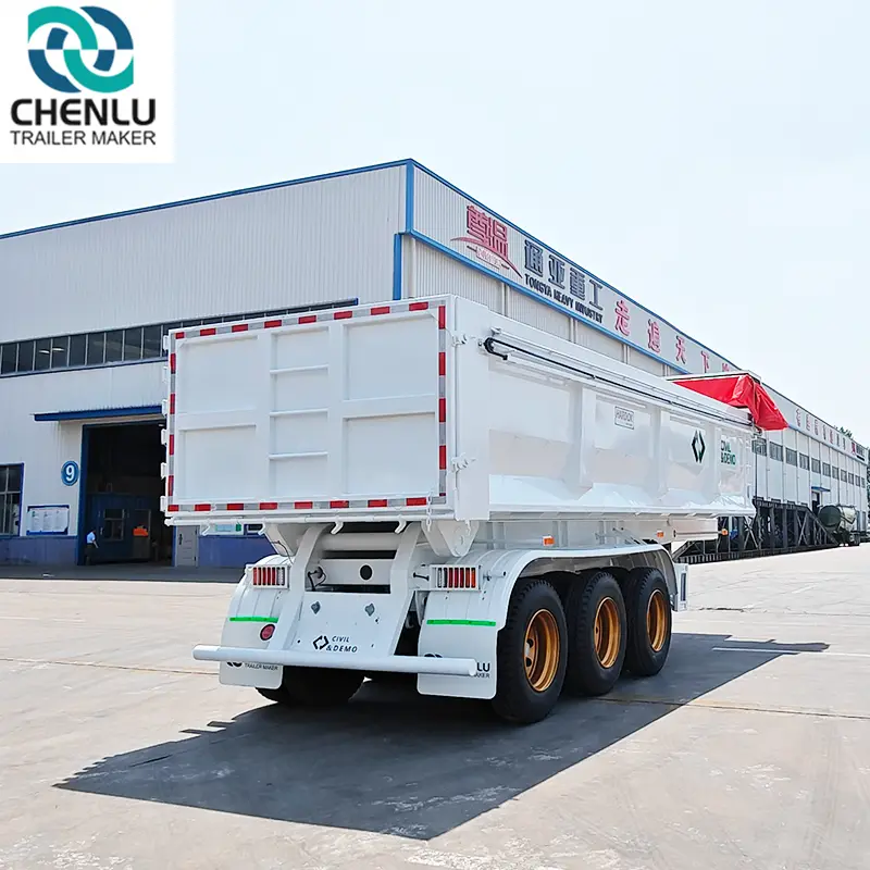 Factory Price Semi Truck Dump Trailer From China 5