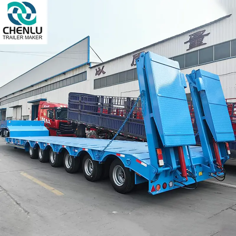 Chenlu Trailer Extendable Low Bed Trailer 7-22 Dayswith Custom Services 5