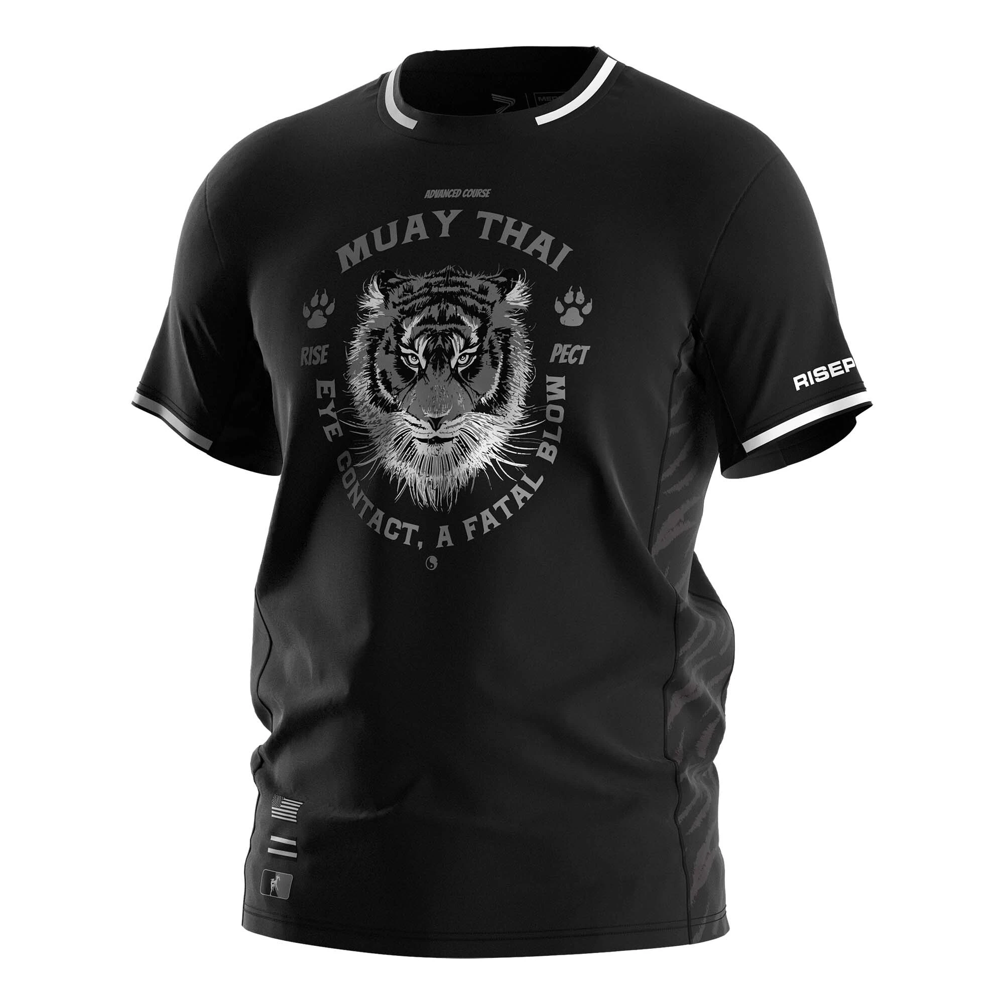 Rise Cute Tiger Performance Tee-shirt Bagua Thai shirts MMA 1