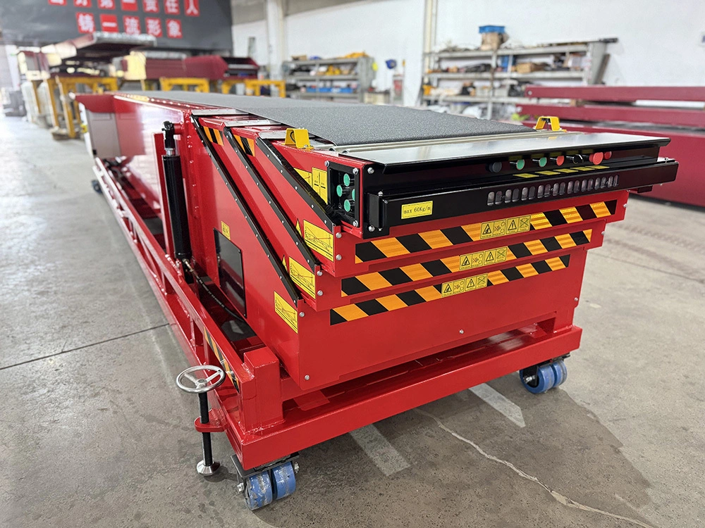 4 Stages Telescopic Belt Conveyor Machine from Yifan Conveyor Factory 1