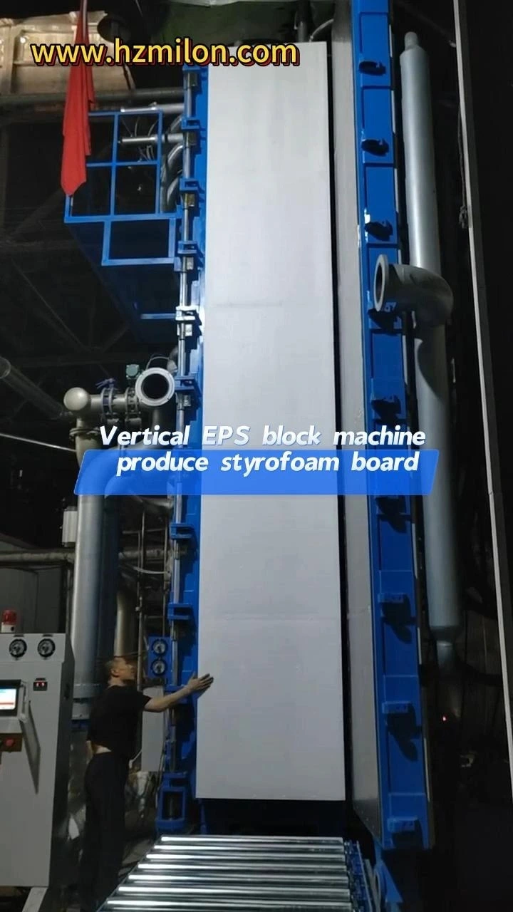 Línea de producción de máquina de bloque de espuma de poliestireno de tipo vertical ajustable EPS 1