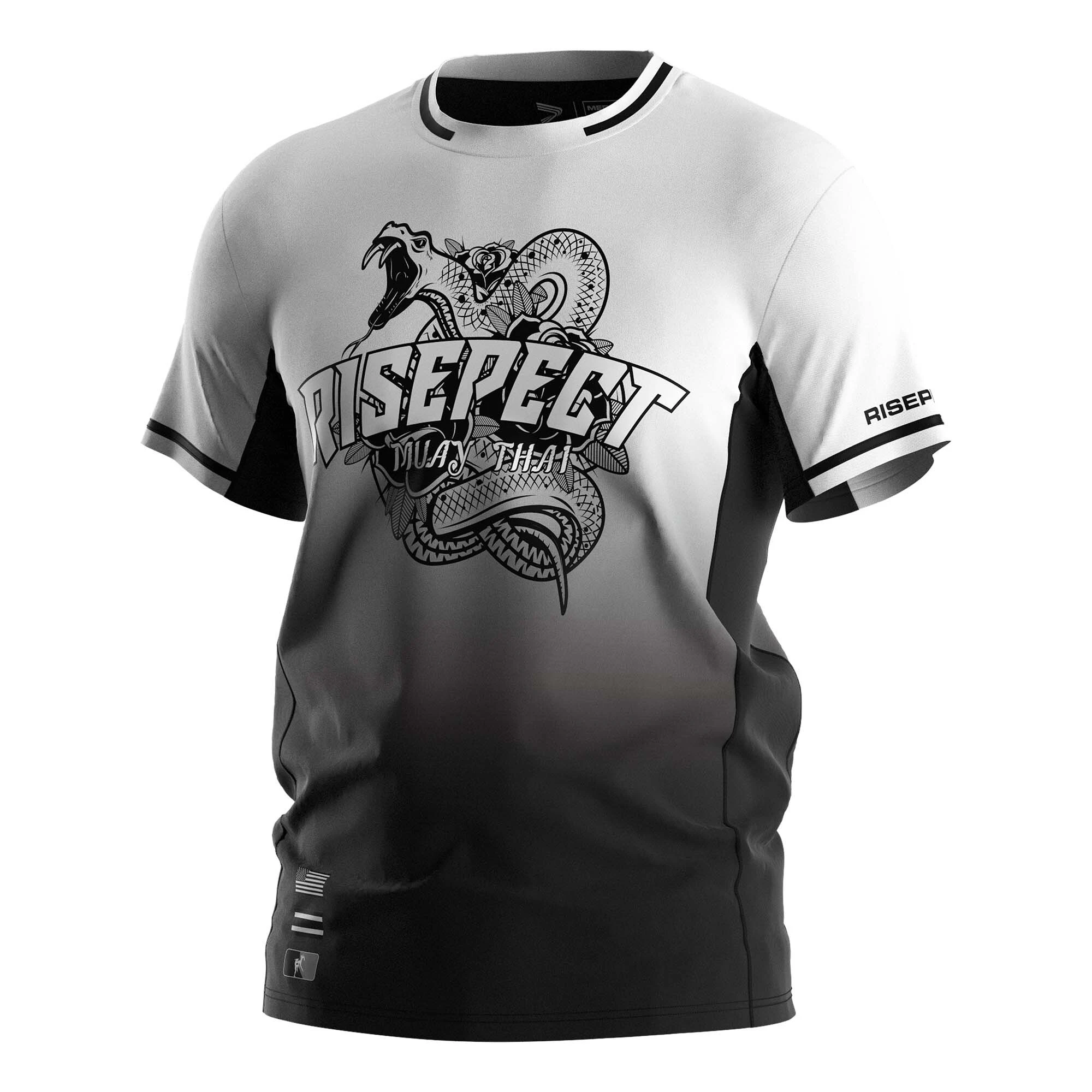 Rise Rose Snake Heart Performance Tee Gradient Mauy Thai shirts MMA 1