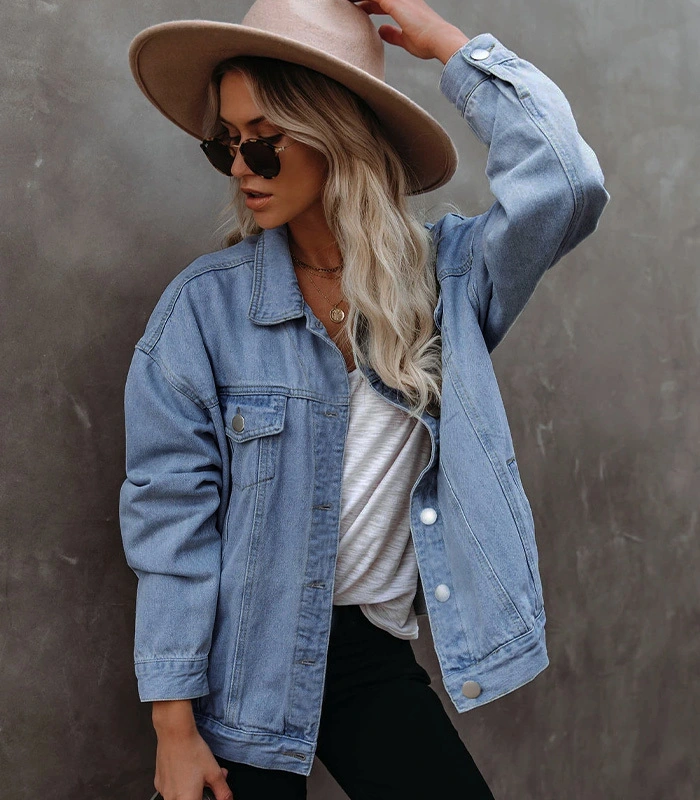 Custom Women Denim Jacket 1