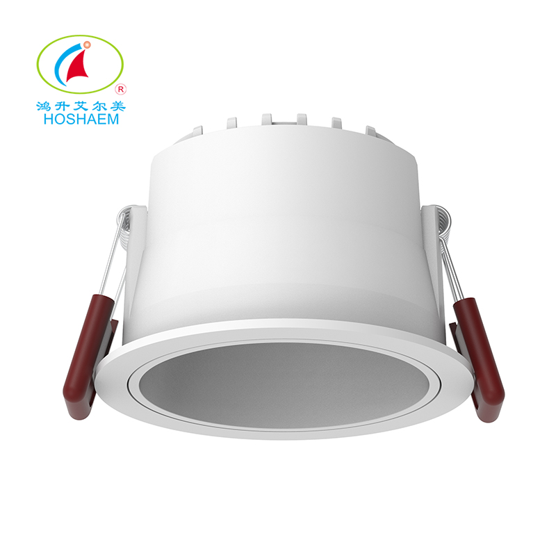 Hongsheng HOSHAEM LED Luzes de teto embutidas Painel de alumínio Downlight redondo CRI 90+ IP65 à prova d'água para locais úmidos internos & Externos 3