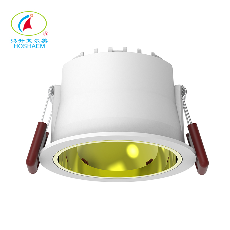 Hongsheng HOSHAEM LED Luzes de teto embutidas Painel de alumínio Downlight redondo CRI 90+ IP65 à prova d'água para locais úmidos internos & Externos 6
