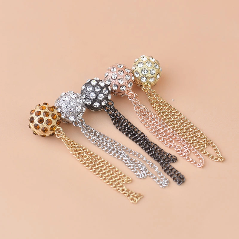 Luxury Fashion No Sew Adjustable Magnetic Pant Button Hijab Magnet Button With Metal Chain 1