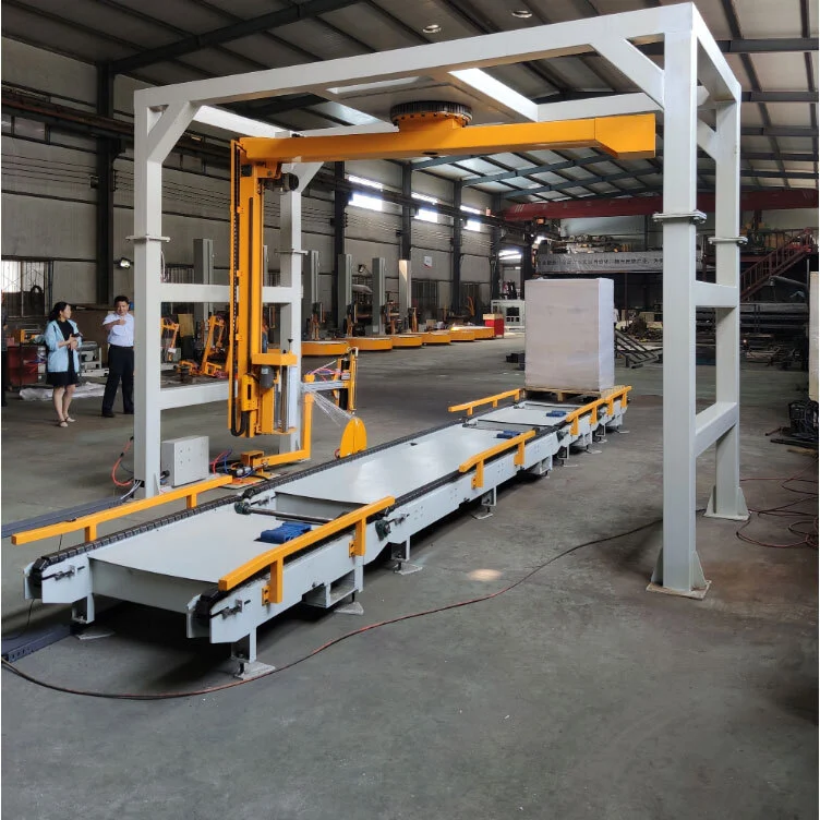 Máquina envolvedora de película estirable para paletas con brazo giratorio | Equipos de embalaje industriales 1