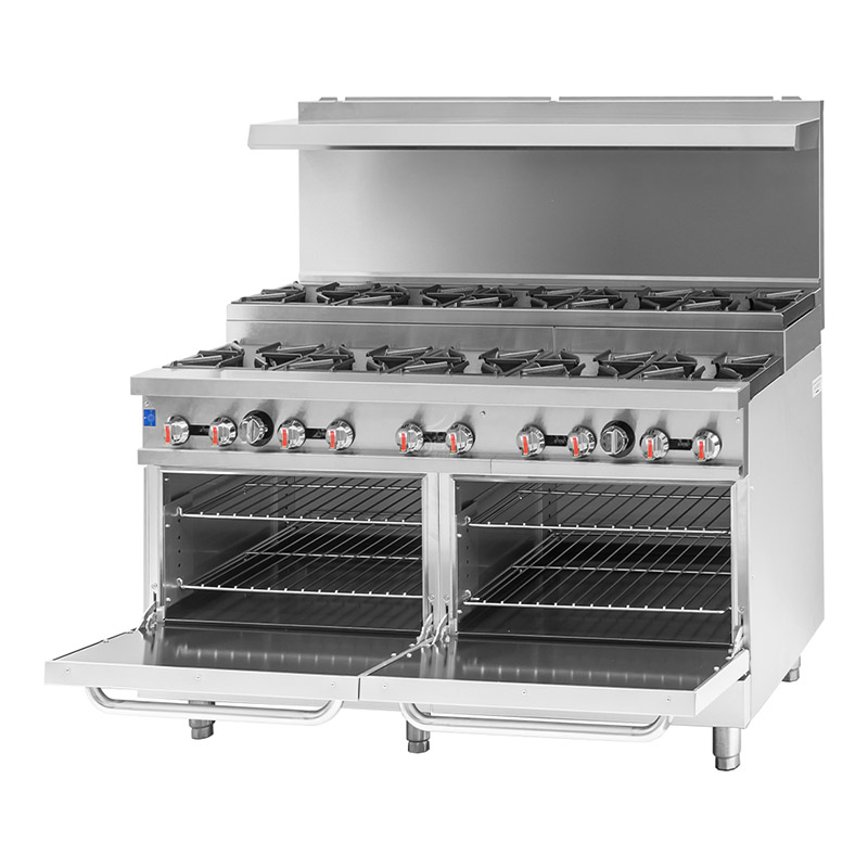 10 Burner Commercial Gas Range with Step-up Design (RGR60LS) 3