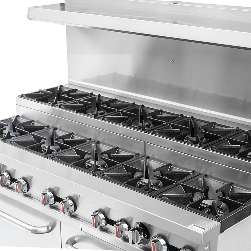 10 Burner Commercial Gas Range with Step-up Design (RGR60LS) 4