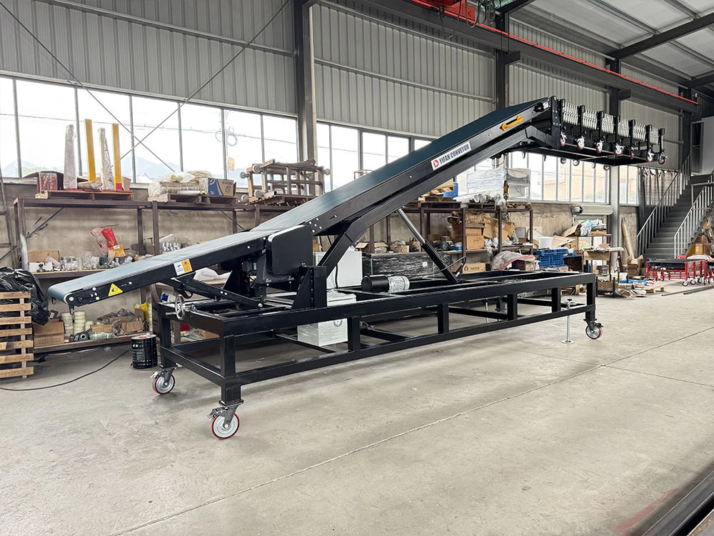 Robust Strong Truck Container Load and Unload Belt Conveyor System 1