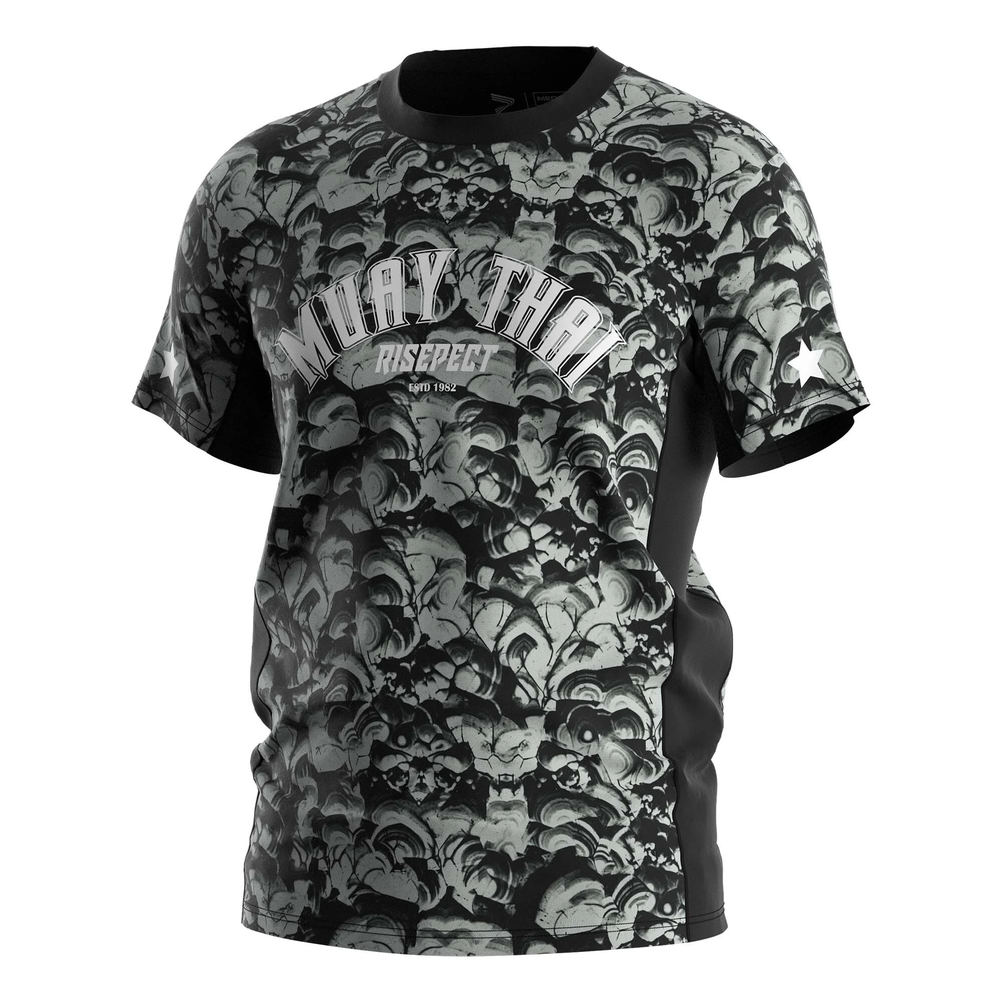 Rise Mushrooms Muay Thai T-Shirt Monsters Performance Shirts Dark 1