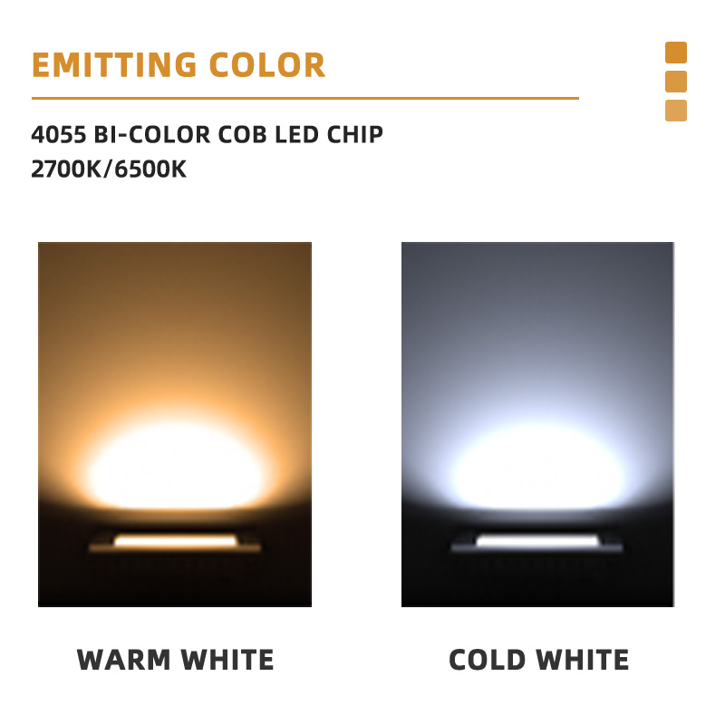 Hochwertiger COB-LED-Chip 6500 K 2700 K Weiß + Warmweiß 200 W + 200 W 4