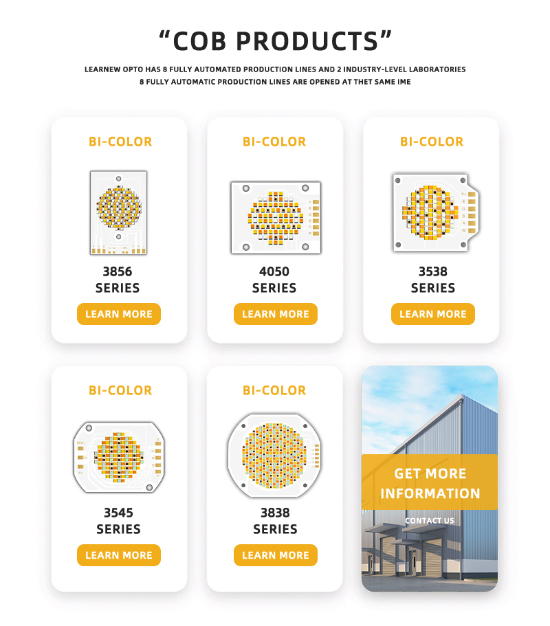 Hochwertiger COB-LED-Chip 6500 K 2700 K Weiß + Warmweiß 200 W + 200 W 6