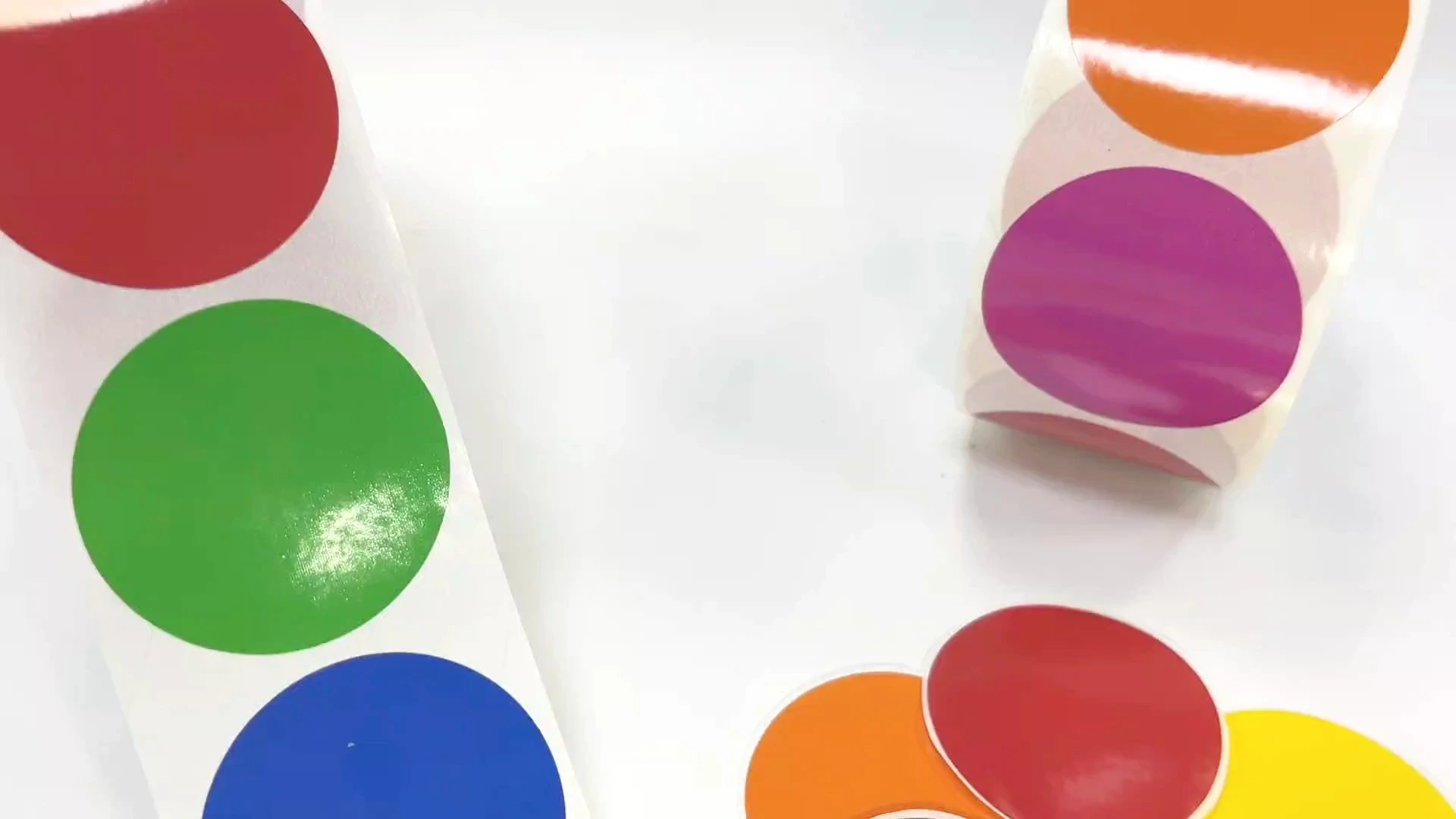 Adesivi colorati stampati personalizzati Etichetta adesiva per buste Impermeabile 500 pezzi/rotolo 1