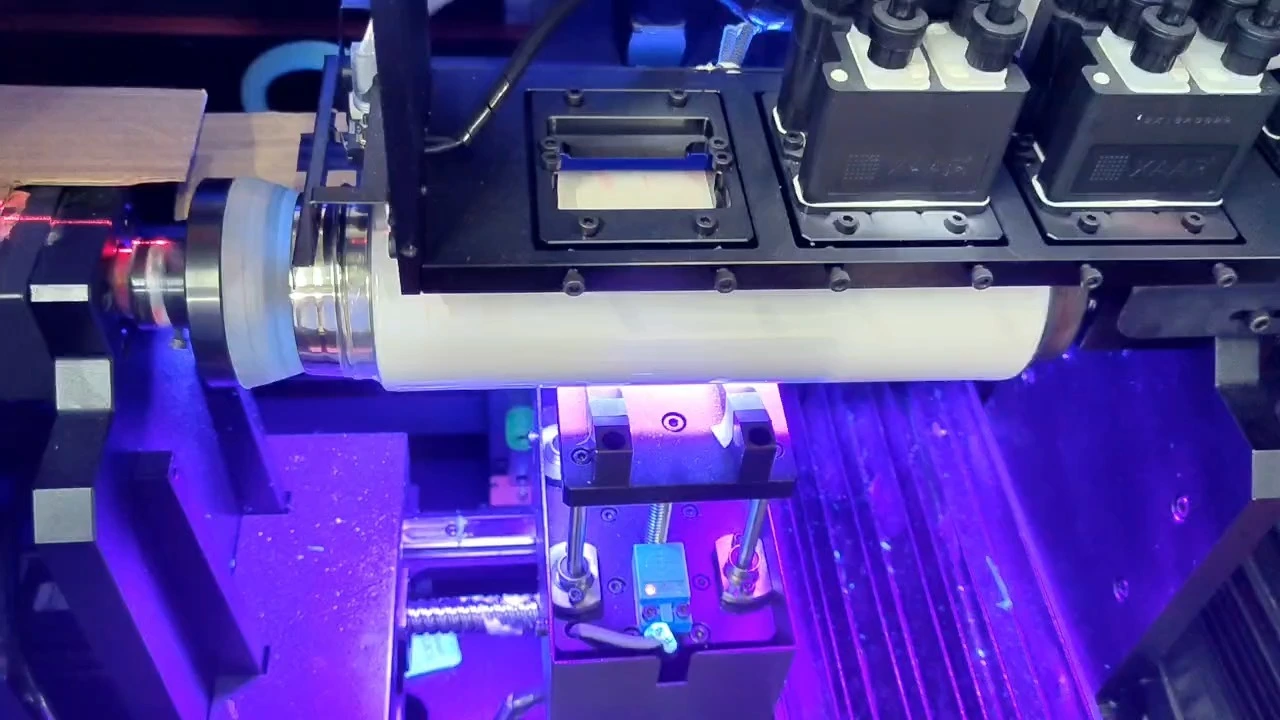 White-Colored DIY Cylinder Printer for Custom Jobs - Plate-Free Design 1