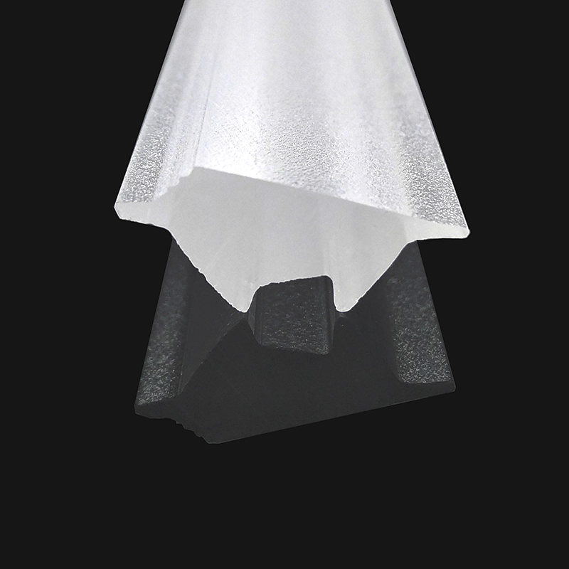 Plastic pmma optical linear lens with single asymmetric 30 degree for led aluminum profiles 1