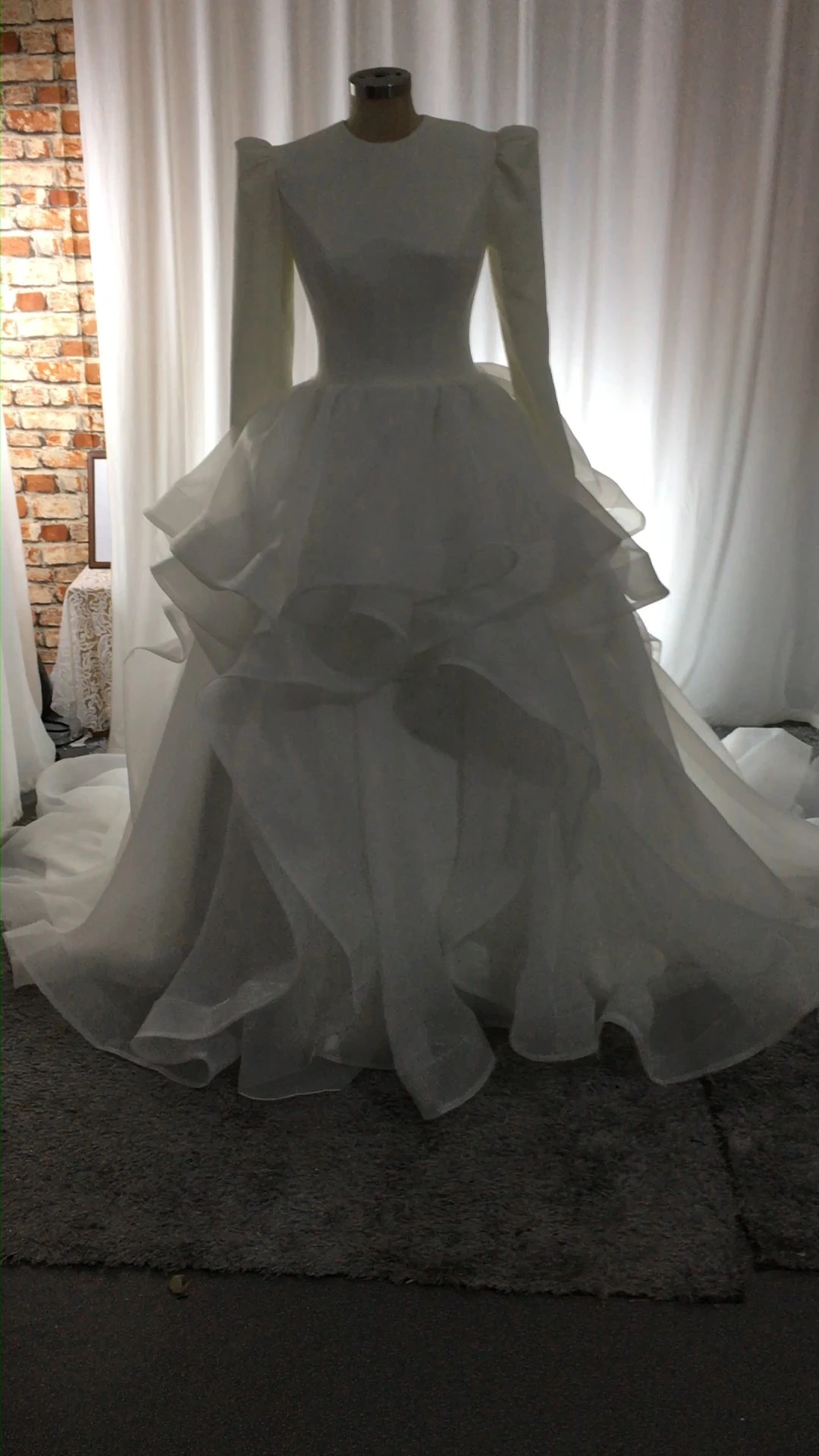 RSW2206 Elegant Custom Modest Wedding Dress Bride To Be 2025 1