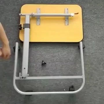 Adjustable Overbed Bedside Table With Wheels 1