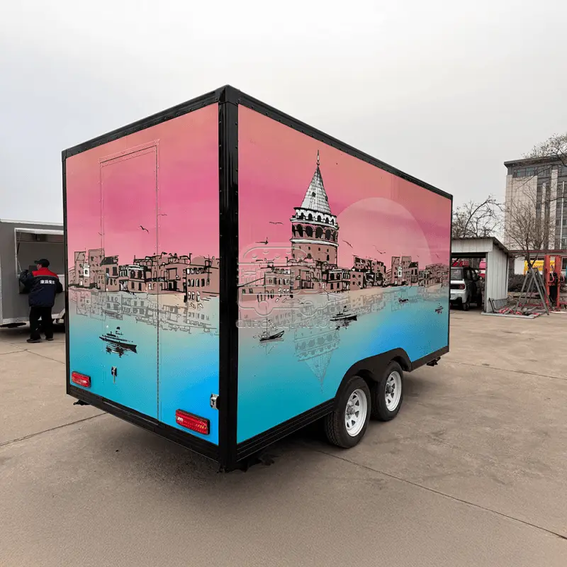 Наистина известен квадратен камион за храна CE/DOT/VIN/ISO квадратен камион за храна за продажба 6