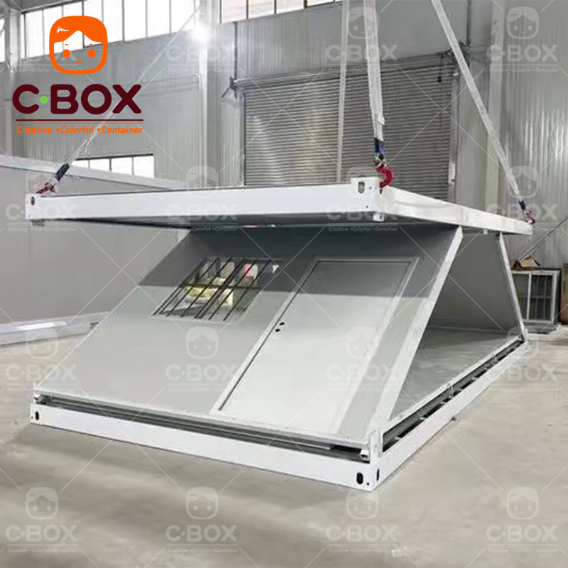 Contenedor plegable de empaquetamiento plano prefabricado en casa pequeña 1