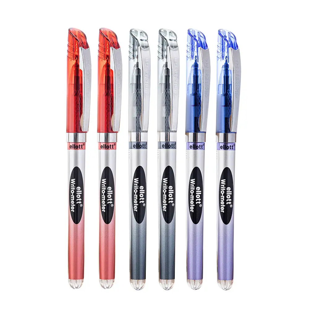 [Innovative Writing Tool] [ET-8048 Writo-meter Longest ball pen]Extra long writing length, Exceptionally Smooth, Imported Ink for 10,000m of Writing 1