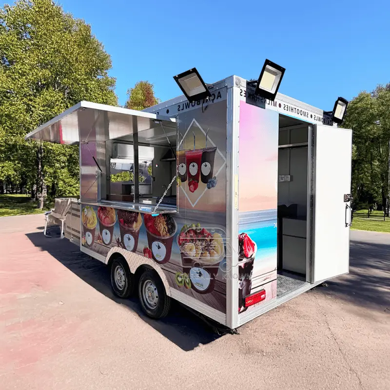 封閉式食品拖車出售移動拖車批發 - Cnreally Known 7