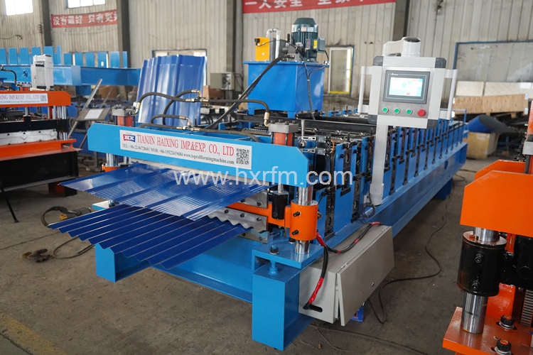 Machine de profilage à double couche pour revêtements de sol | HAIXING 2