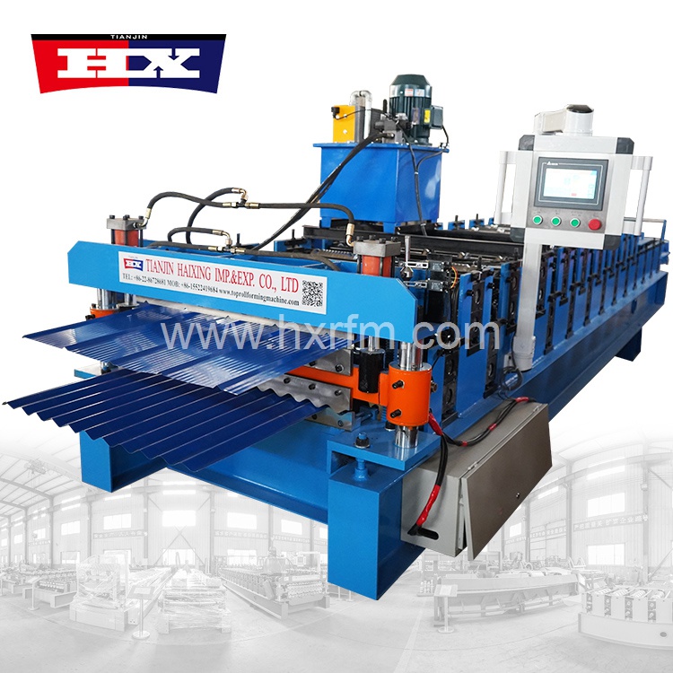 Machine de profilage à double couche pour revêtements de sol | HAIXING 1