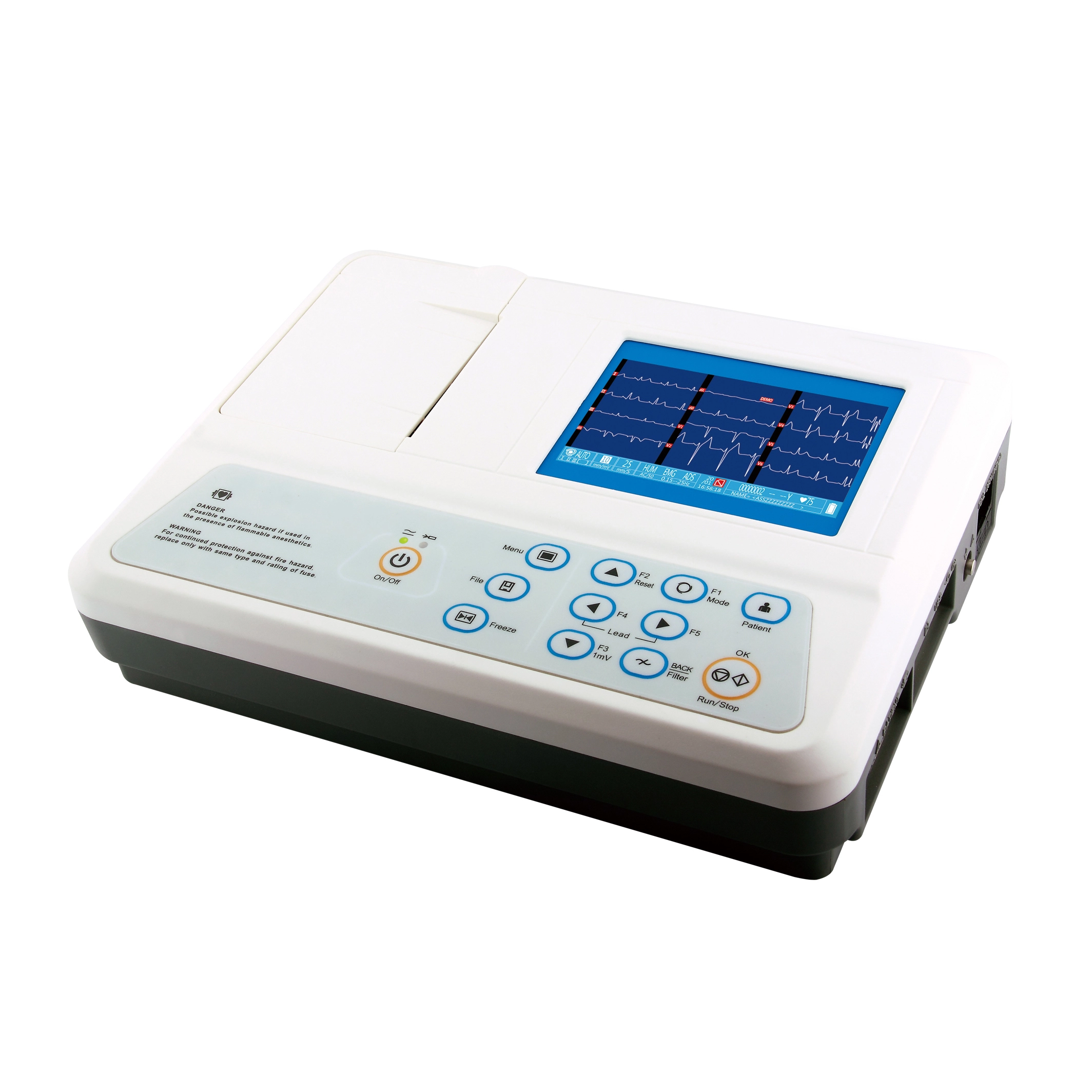 Sistema holter de máquina ECG de 3 canales con pantalla de 5 pulgadas INC-G303 | INNORKOM 1