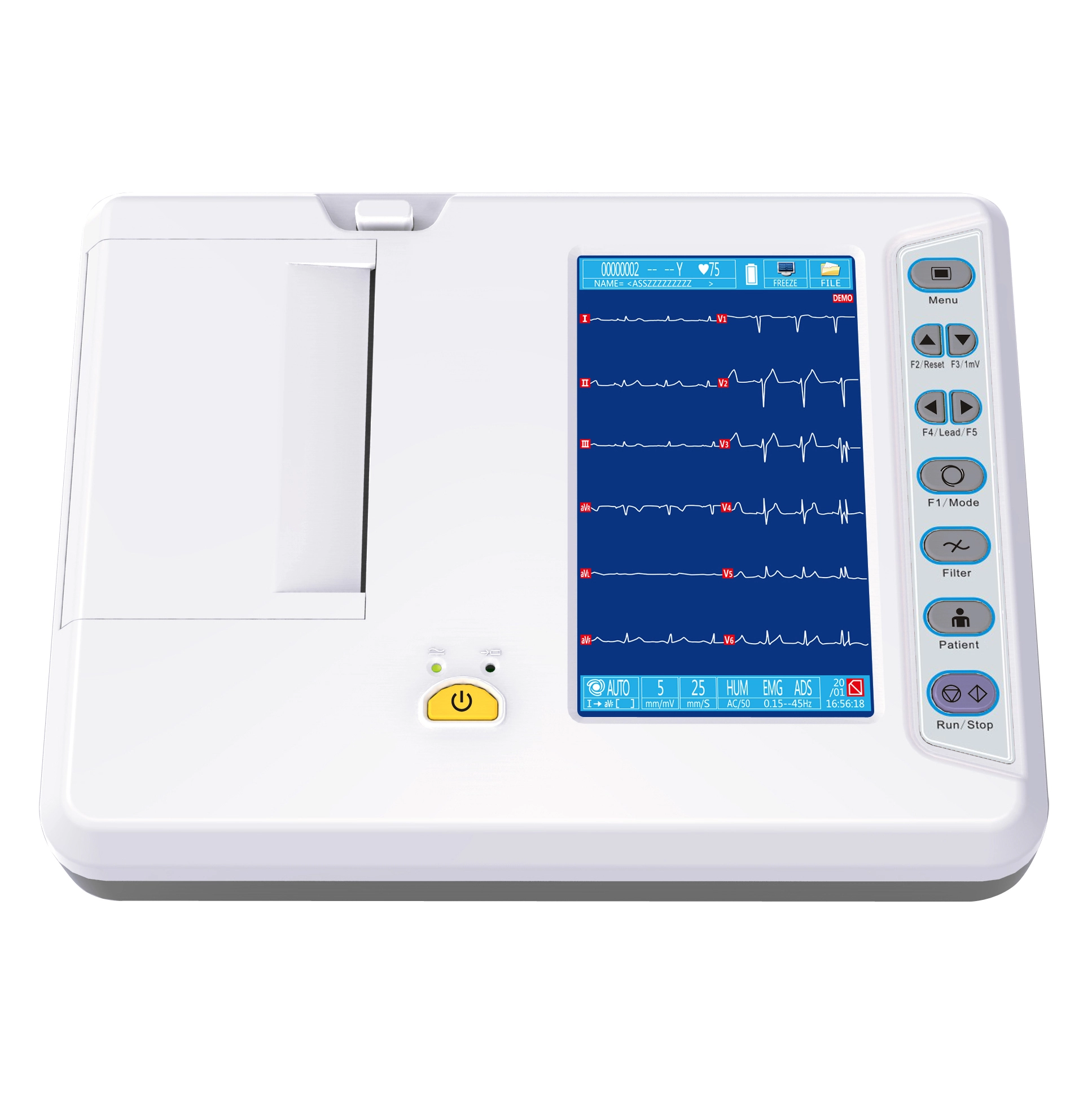 Appareil ECG portable électrocardiographe numérique avec imprimante 6 canaux INC-B603 | INNORKOM 1