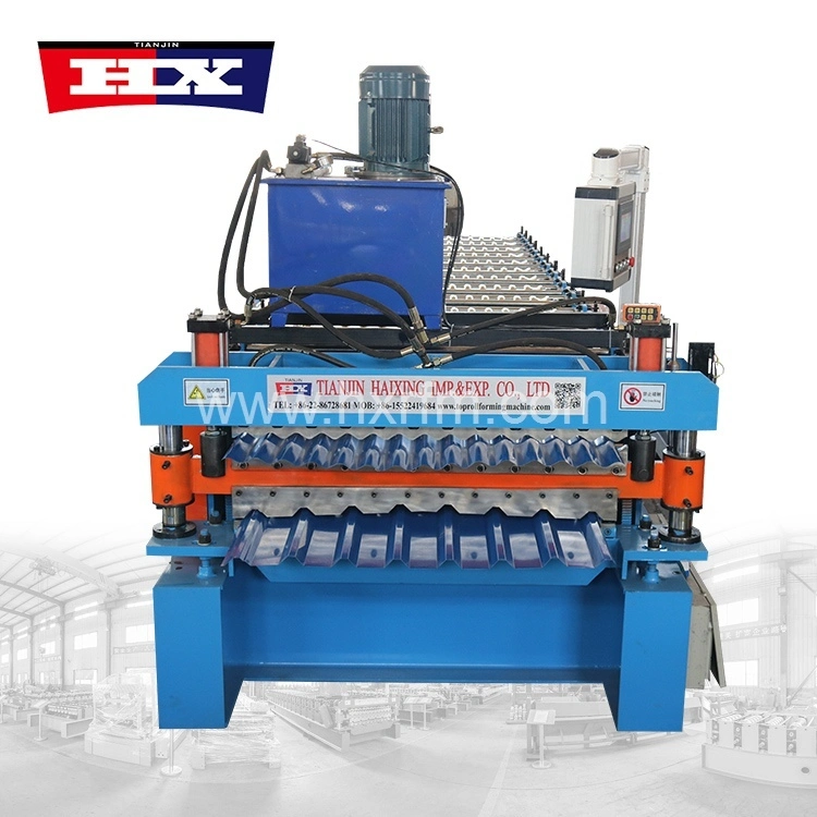 double layer corrugated roof roll forming machine 1